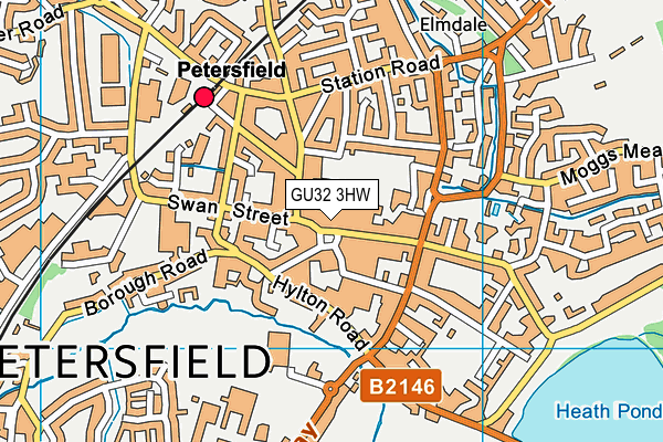 GU32 3HW map - OS VectorMap District (Ordnance Survey)