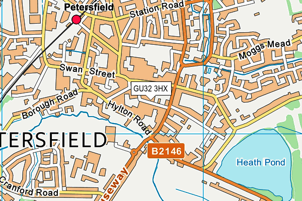 GU32 3HX map - OS VectorMap District (Ordnance Survey)