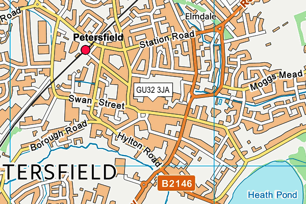 GU32 3JA map - OS VectorMap District (Ordnance Survey)