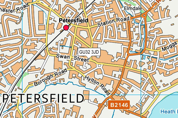 GU32 3JD map - OS VectorMap District (Ordnance Survey)