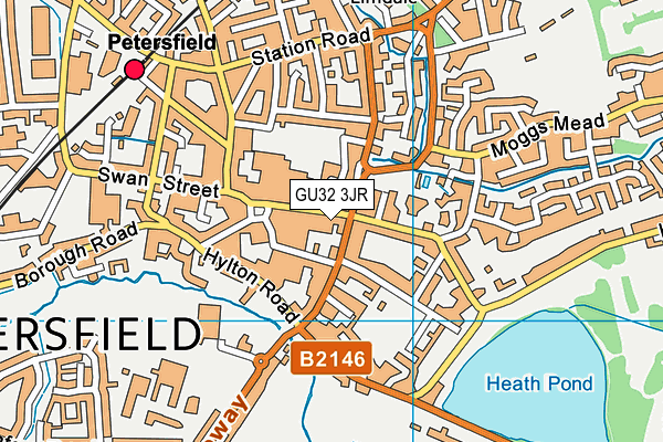 GU32 3JR map - OS VectorMap District (Ordnance Survey)