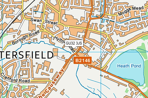 GU32 3JS map - OS VectorMap District (Ordnance Survey)