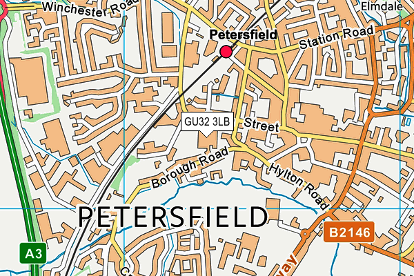 GU32 3LB map - OS VectorMap District (Ordnance Survey)