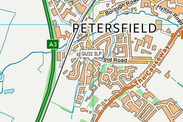 GU32 3LP map - OS VectorMap District (Ordnance Survey)