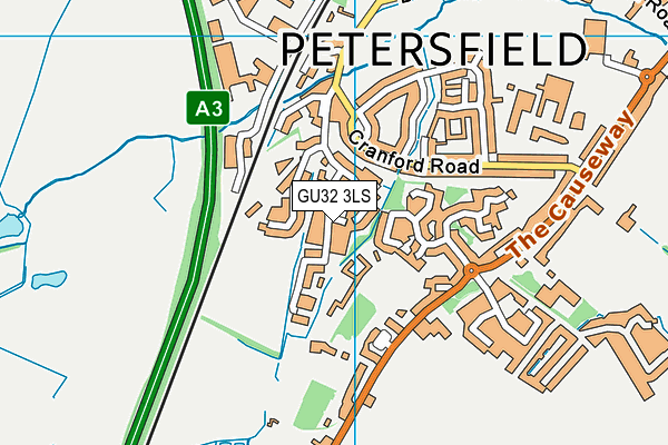 GU32 3LS map - OS VectorMap District (Ordnance Survey)