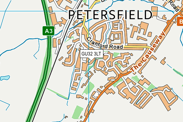 GU32 3LT map - OS VectorMap District (Ordnance Survey)