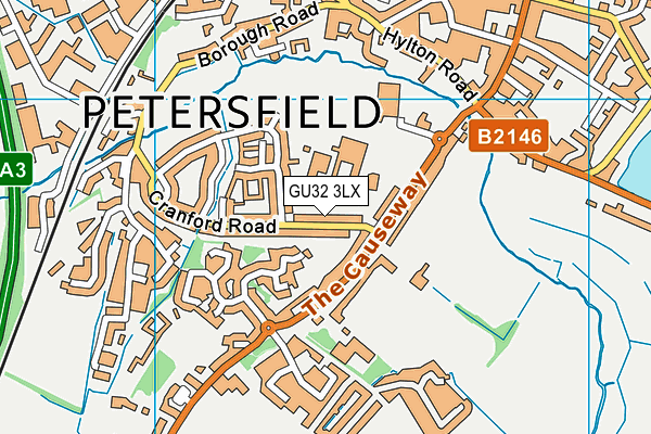 GU32 3LX map - OS VectorMap District (Ordnance Survey)