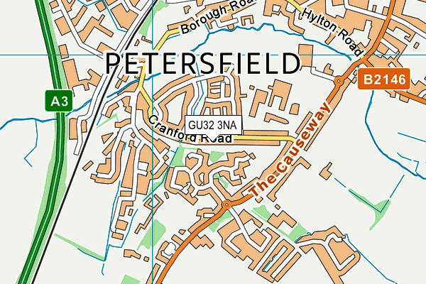 GU32 3NA map - OS VectorMap District (Ordnance Survey)