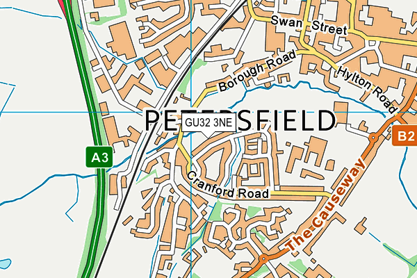 GU32 3NE map - OS VectorMap District (Ordnance Survey)