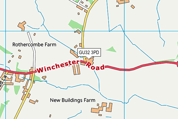 GU32 3PD map - OS VectorMap District (Ordnance Survey)