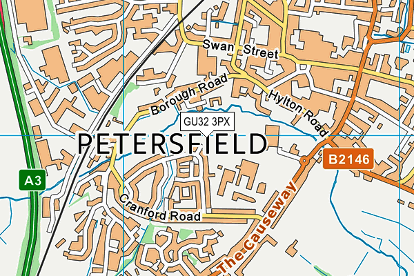 GU32 3PX map - OS VectorMap District (Ordnance Survey)