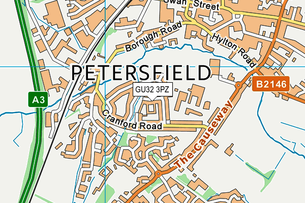 GU32 3PZ map - OS VectorMap District (Ordnance Survey)