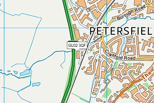 GU32 3QF map - OS VectorMap District (Ordnance Survey)