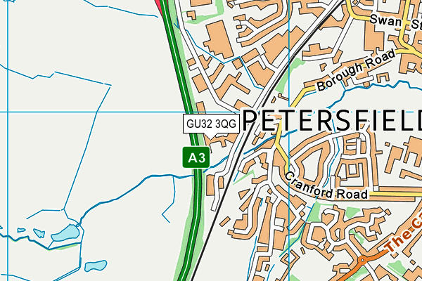 GU32 3QG map - OS VectorMap District (Ordnance Survey)