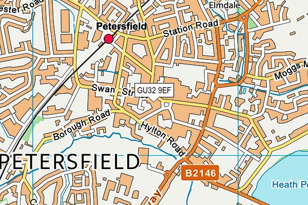 GU32 9EF map - OS VectorMap District (Ordnance Survey)