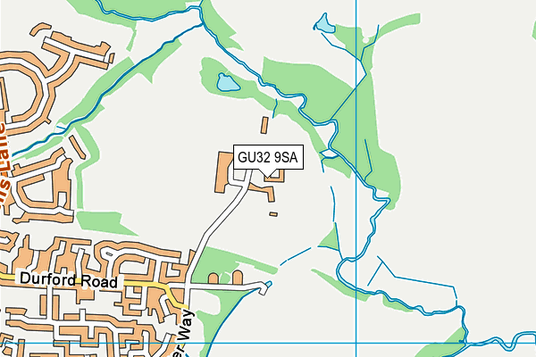 GU32 9SA map - OS VectorMap District (Ordnance Survey)