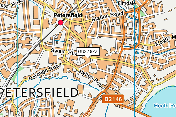 GU32 9ZZ map - OS VectorMap District (Ordnance Survey)