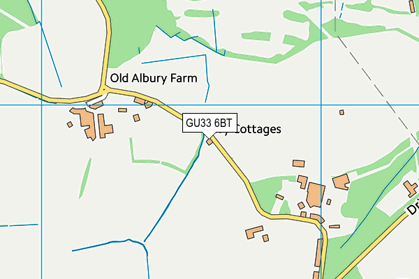 GU33 6BT map - OS VectorMap District (Ordnance Survey)