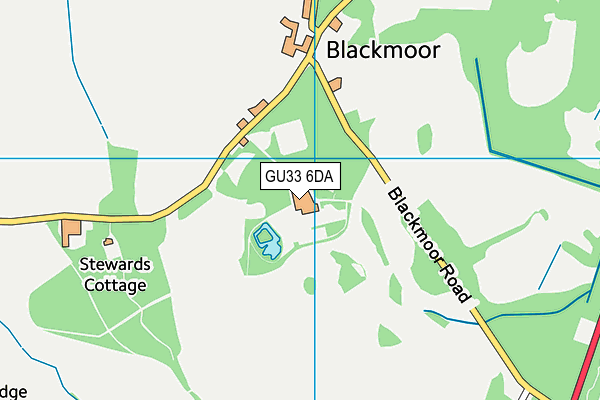 GU33 6DA map - OS VectorMap District (Ordnance Survey)