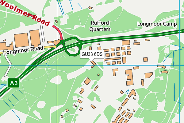 GU33 6DS map - OS VectorMap District (Ordnance Survey)