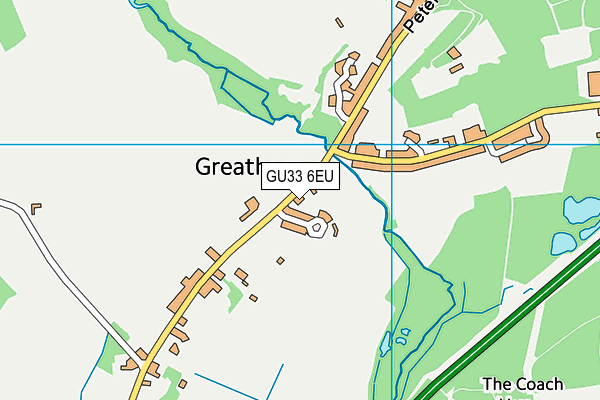 GU33 6EU map - OS VectorMap District (Ordnance Survey)