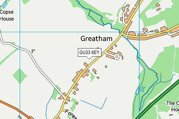 GU33 6EY map - OS VectorMap District (Ordnance Survey)