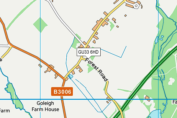 GU33 6HD map - OS VectorMap District (Ordnance Survey)