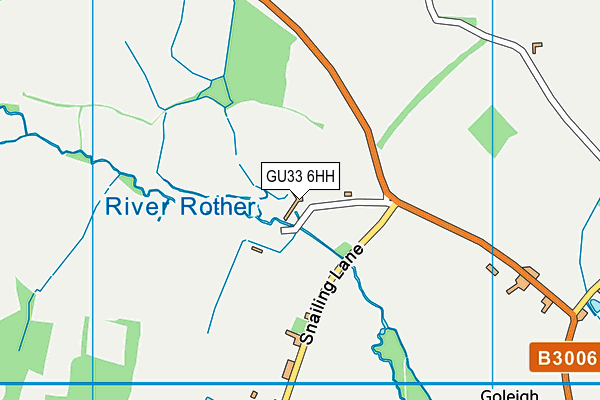 GU33 6HH map - OS VectorMap District (Ordnance Survey)