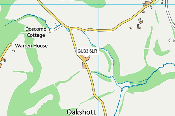 GU33 6LR map - OS VectorMap District (Ordnance Survey)