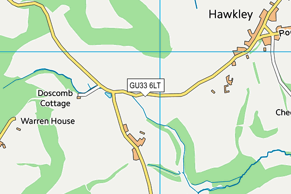 GU33 6LT map - OS VectorMap District (Ordnance Survey)