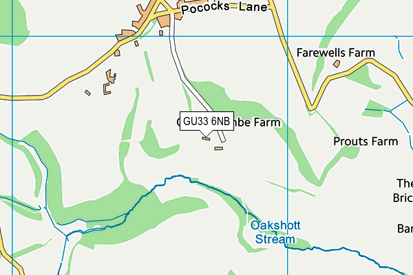 GU33 6NB map - OS VectorMap District (Ordnance Survey)