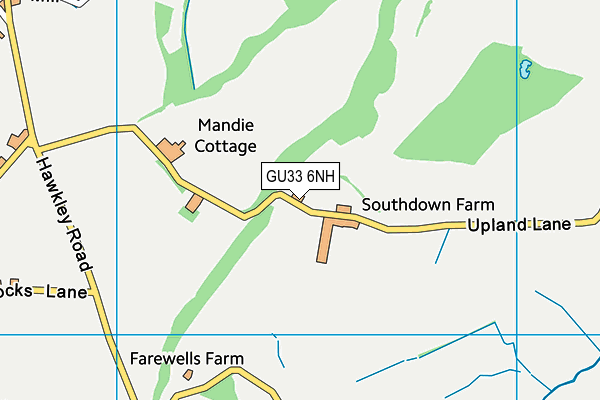 GU33 6NH map - OS VectorMap District (Ordnance Survey)