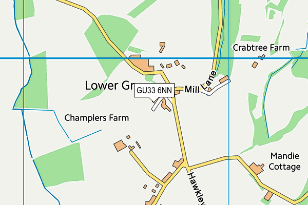 GU33 6NN map - OS VectorMap District (Ordnance Survey)