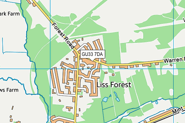 GU33 7DA map - OS VectorMap District (Ordnance Survey)