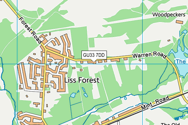 GU33 7DD map - OS VectorMap District (Ordnance Survey)