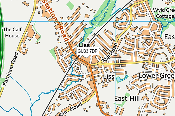 GU33 7DP map - OS VectorMap District (Ordnance Survey)