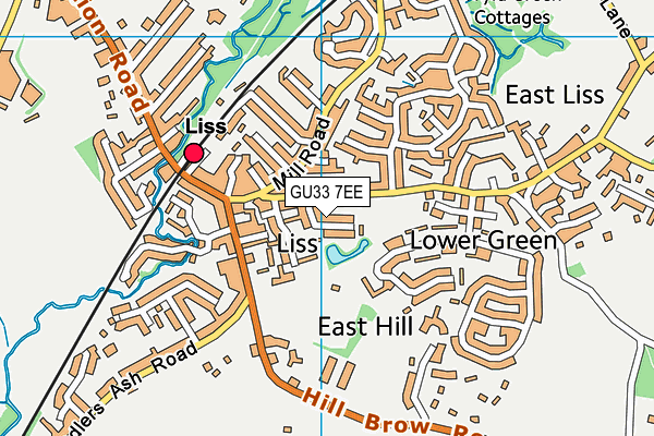 GU33 7EE map - OS VectorMap District (Ordnance Survey)