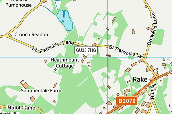 GU33 7HG map - OS VectorMap District (Ordnance Survey)