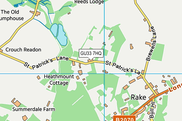 GU33 7HQ map - OS VectorMap District (Ordnance Survey)