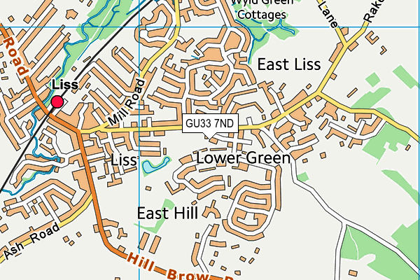 GU33 7ND map - OS VectorMap District (Ordnance Survey)
