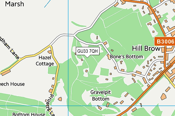 GU33 7QH map - OS VectorMap District (Ordnance Survey)