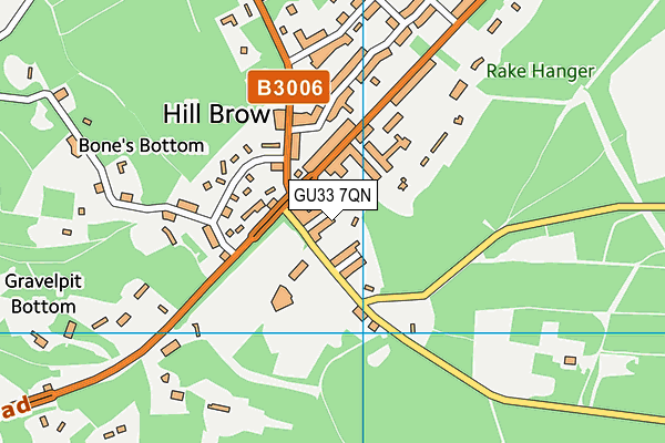 GU33 7QN map - OS VectorMap District (Ordnance Survey)