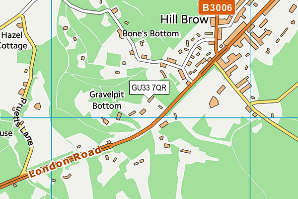 GU33 7QR map - OS VectorMap District (Ordnance Survey)