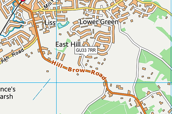 GU33 7RR map - OS VectorMap District (Ordnance Survey)