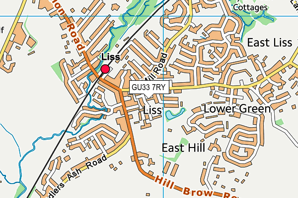 GU33 7RY map - OS VectorMap District (Ordnance Survey)