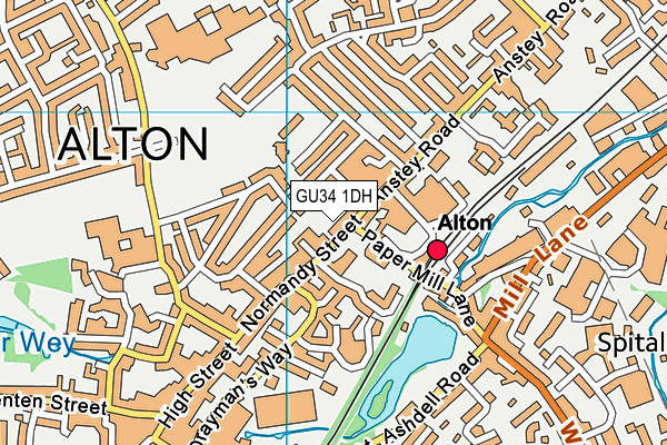 Alton Infant School map (GU34 1DH) - OS VectorMap District (Ordnance Survey)
