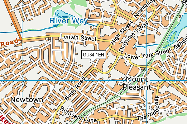 Results Health Club (Alton) map (GU34 1EN) - OS VectorMap District (Ordnance Survey)
