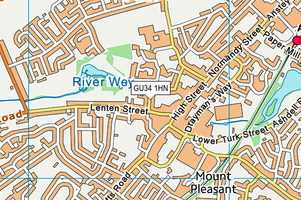 Alton Community Centre map (GU34 1HN) - OS VectorMap District (Ordnance Survey)