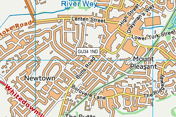 GU34 1ND map - OS VectorMap District (Ordnance Survey)