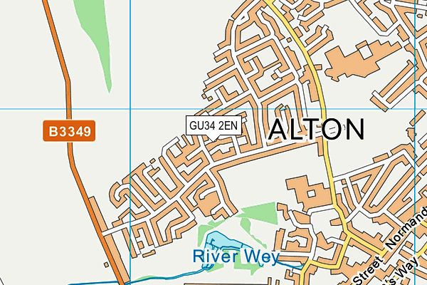 GU34 2EN map - OS VectorMap District (Ordnance Survey)
